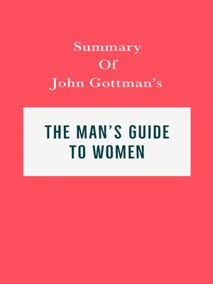 cover image of Summary of John Gottman's the Man's Guide to Women